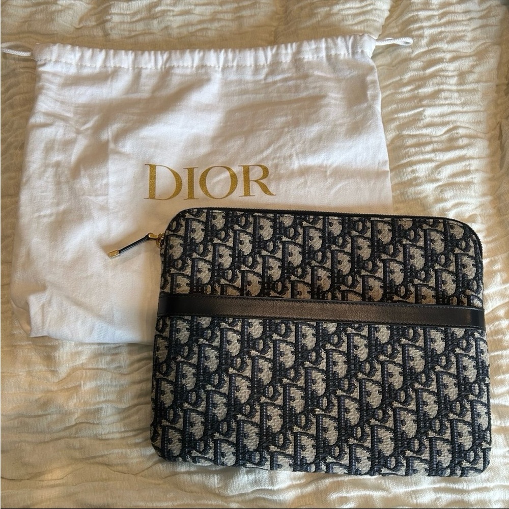 Dior Monogram canvas pouch